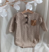 Image 1 of Photoshooting boys bodysuit |  Ari | beige | 12-15 months| 18-24 months