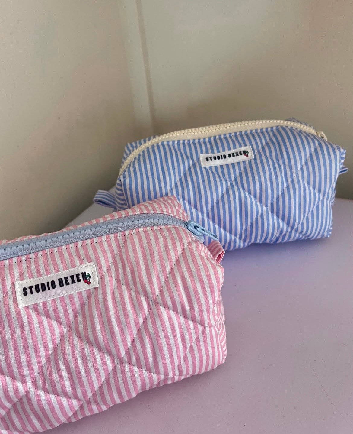 SAMPLE SALE Blue Make-up Bag