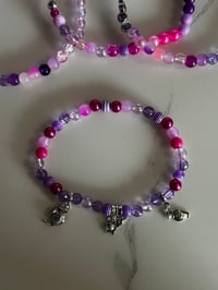 Image 6 of Cheshire Cat Tumbler Bracelet Stack | Alice in Wonderland Cup Bracelet