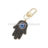 Image 10 of Evil Eye Hamsa Keychain 