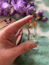 Image 4 of Kitty Whisker Vase (or fur/kitten tooth jar) - Custom Ear Colours Possible!