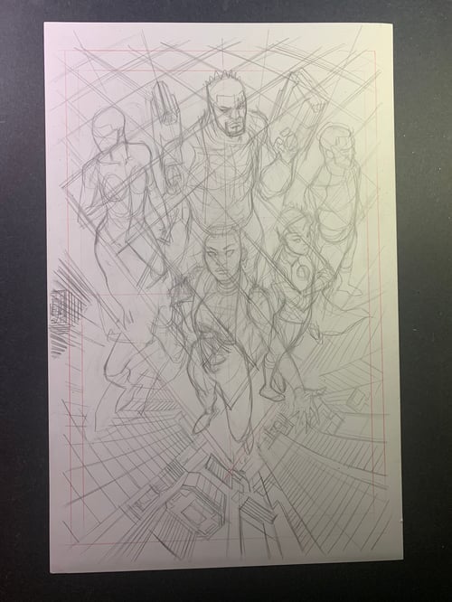 Image of XMEN VOICES #1 COVER original art