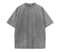 Image 2 of Oversized washed t-shirt (plain)