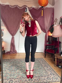 Image 1 of Moschino Rose Capris