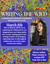 Image of Writing the Wild (March 8th)