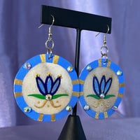 Image 5 of Scilla Flowers Parfleche Earrings