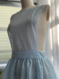 Image 2 of Vintage Blue Lace Pinafore 