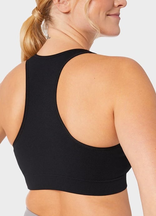 Image of Deuces Fly Black Sports Bra