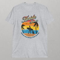 Image 4 of "Florida Shores - Waves and Wags" Unisex T-Shirt for Adults