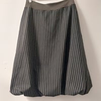 KylieJane Tulip skirt -black pinstripe