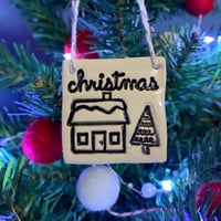 Image 4 of Small Christmas House Tile decoration. 