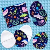 Ocean fabric eggs and snackbag