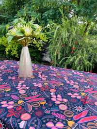 Image 2 of Tablecloth - JP Seed pods (Navy)