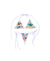White Bape Bikini