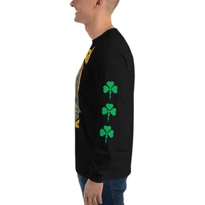 Image of Saint Patrick Banisher of Snakes Long Sleeve Black Shirt