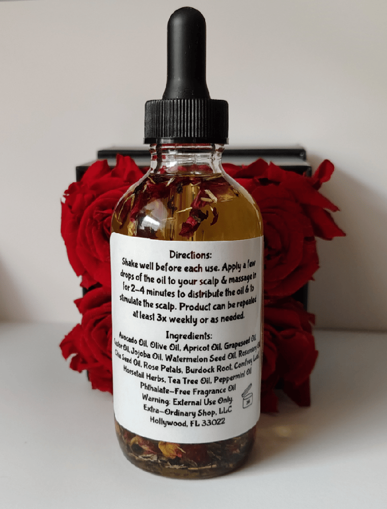 Image of Hair Growth Rose + Herbal Elixir (All Natural Blend) 4 fl oz