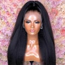 Image 1 of Kinky straight 13x4 Lace Front wig