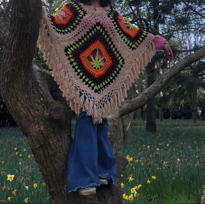 Image of Cream Mary Jane Poncho 