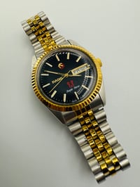 Image 1 of Rado Purple Horse Day Date Black Dial 2/Tone Automatic Men’s Watch