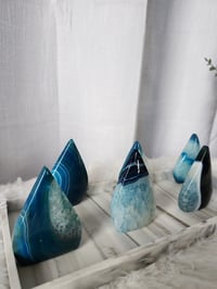 Image 1 of Blue Sardonyx Agate Teardrop Crystal - 6 Styles