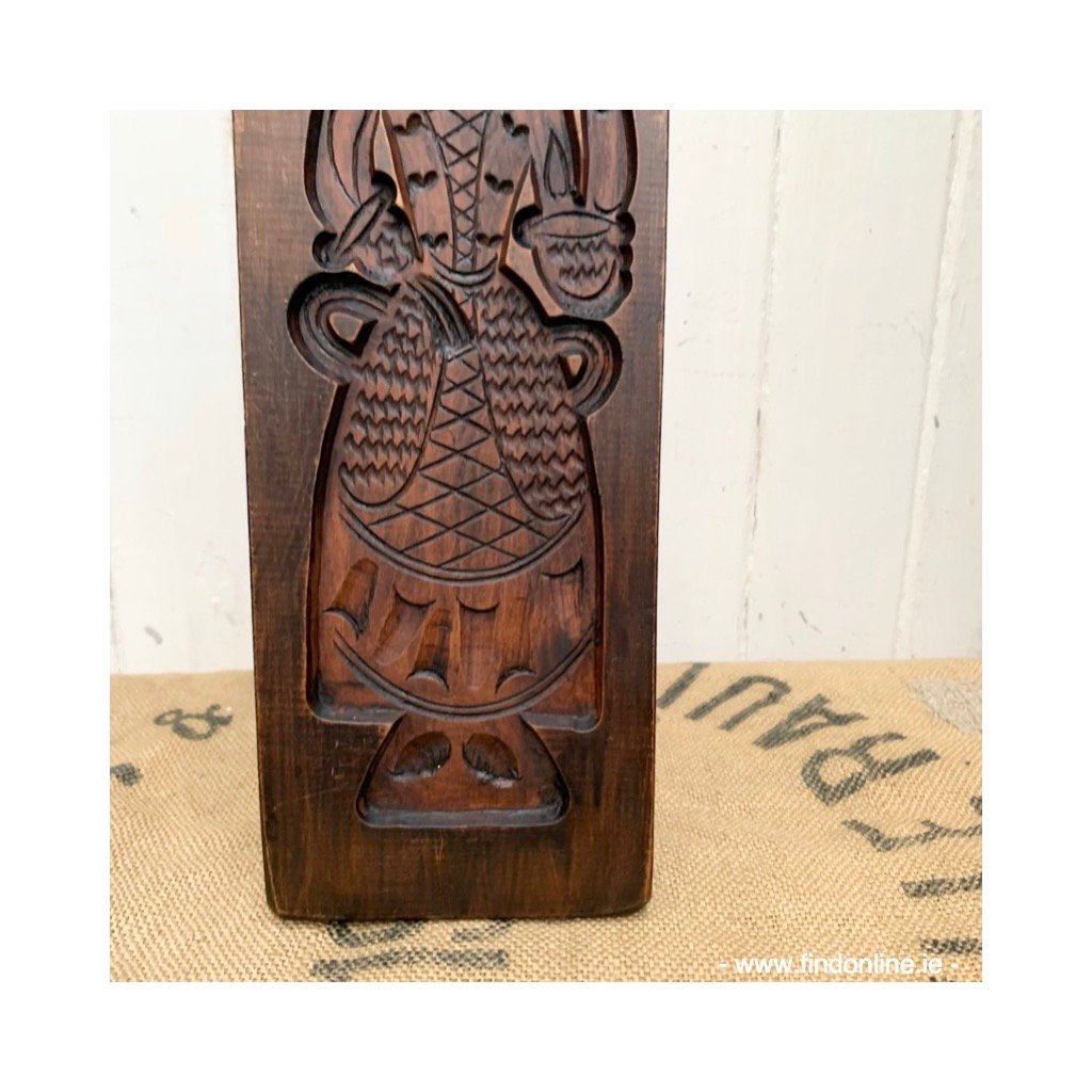 Large Antique Hand-carved Chocolate/Biscuit Mould