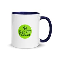 Image 4 of Bite Me Podcast Mug with Color Inside