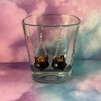 Image 6 of Bubbling Cauldron Earrings