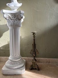 Image 8 of 1 Grand Pique Cierge en Bronze, XIXème Siecle Avec Feuilles de Vignes, 50cm