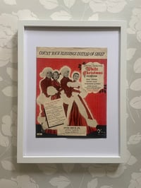 Image 1 of Count Your Blessings Instead Of Sheep from White Christmas, framed 1954 vintage sheet music