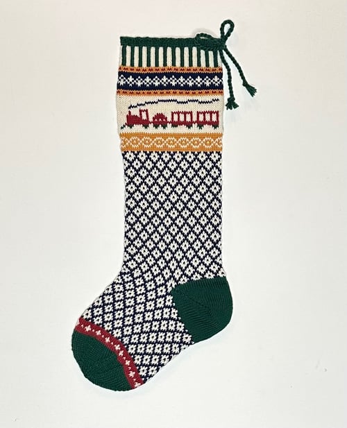 Image of Train Christmas Stocking