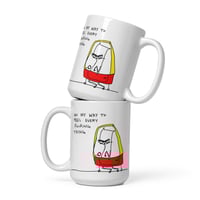 Image 1 of White glossy mug every f thing