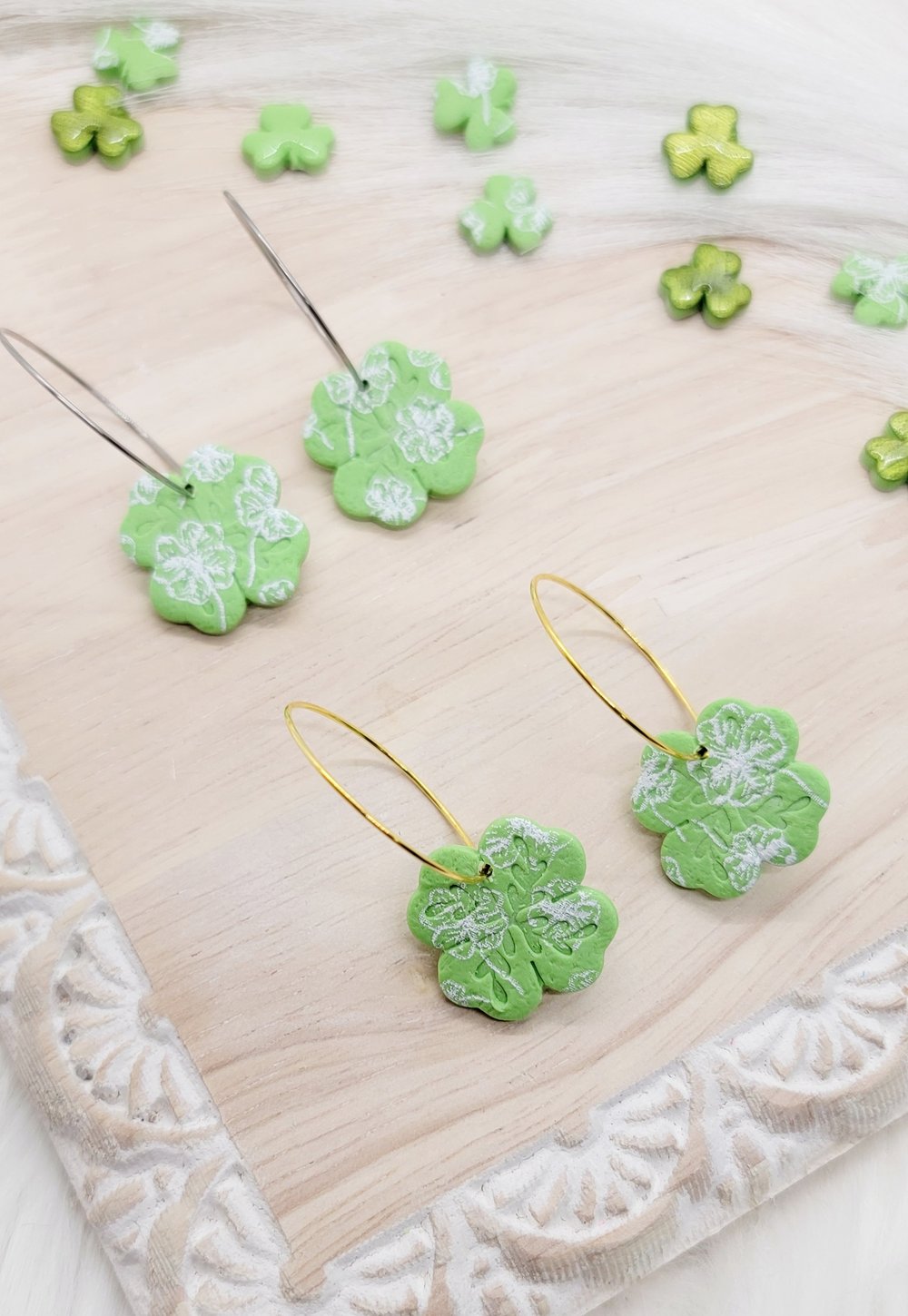 Image of Shamrock Chic Hoops