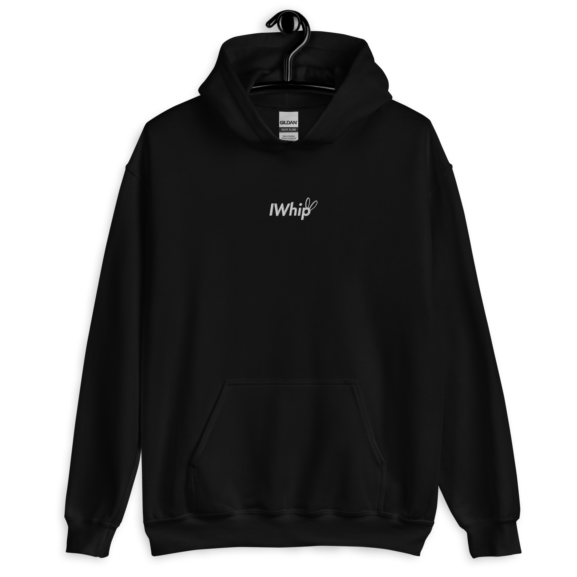 Iwhip Embroidered Black Hoodie IWhip1