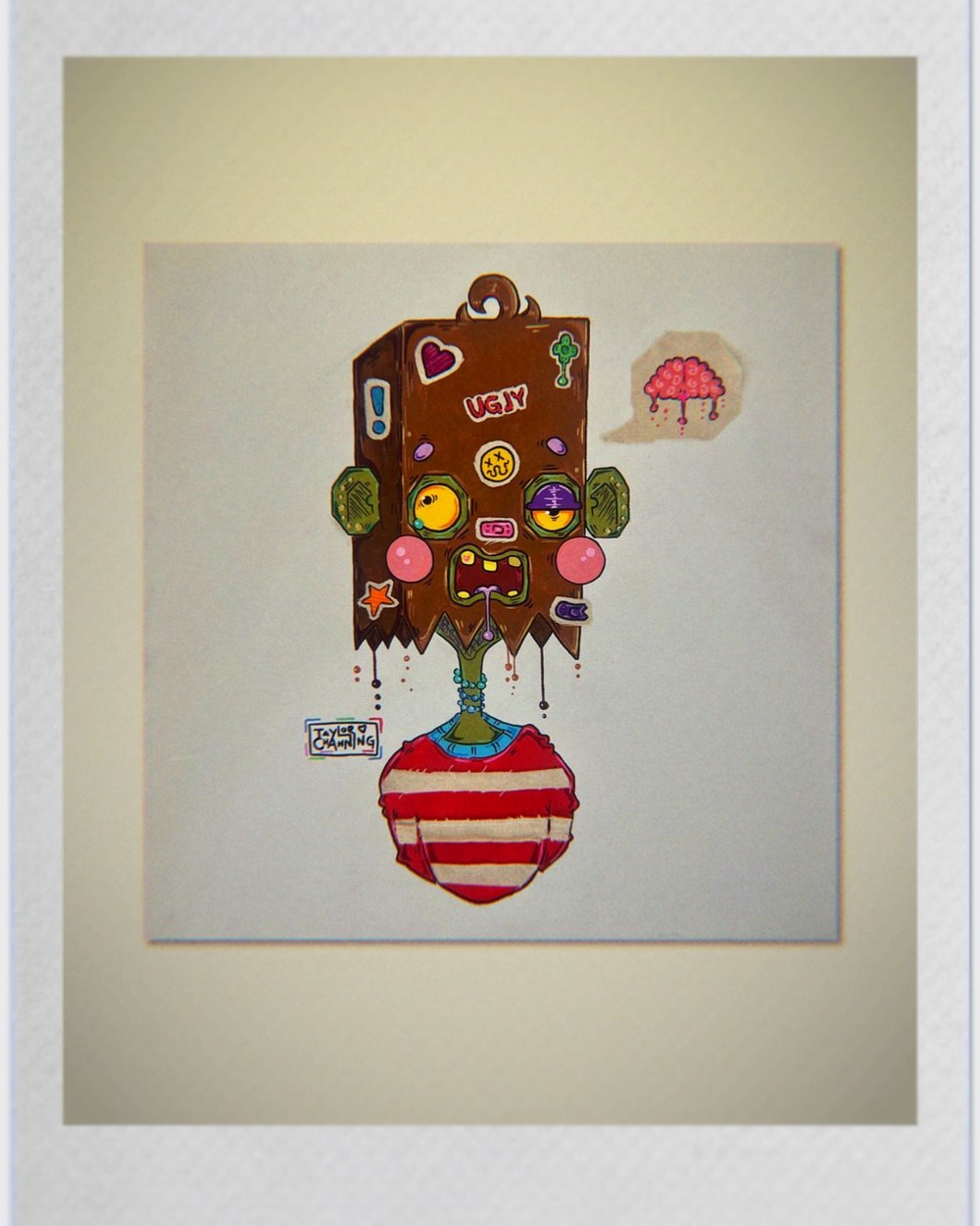 ugly and not proud original canvas piece