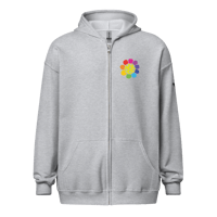 Image 1 of PickleFlower Power Unisex Heavy Blend Zip Hoodie