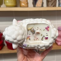 Image 2 of lavender, sage and rosemary scented candle