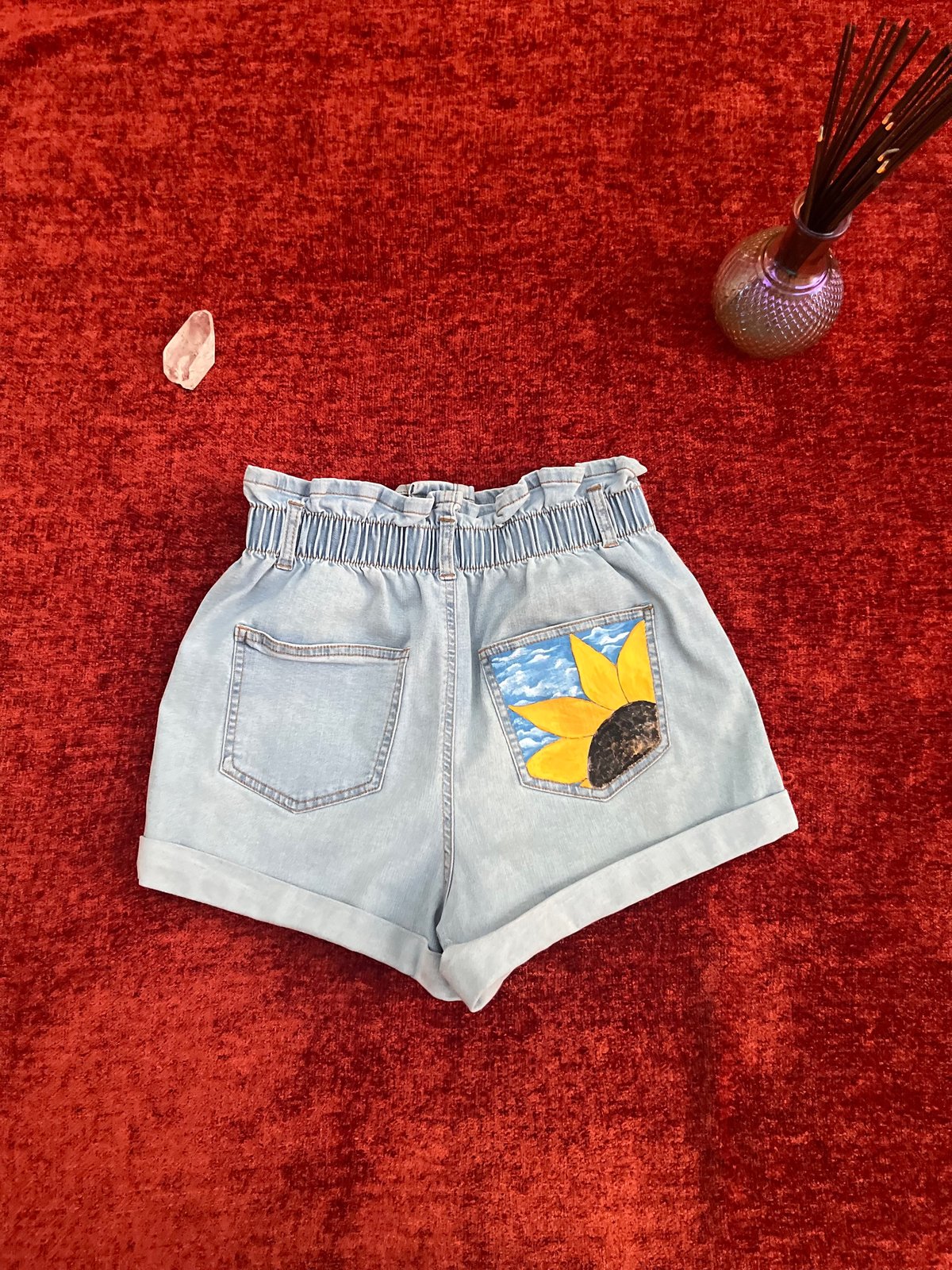 Hand painted refurbished outlet shorts!