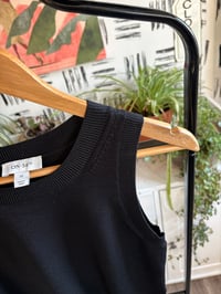 Image 2 of Black sweater vest crop