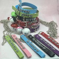 Image 1 of Kitten Collar With Bell and leash 🐈‍⬛❤️