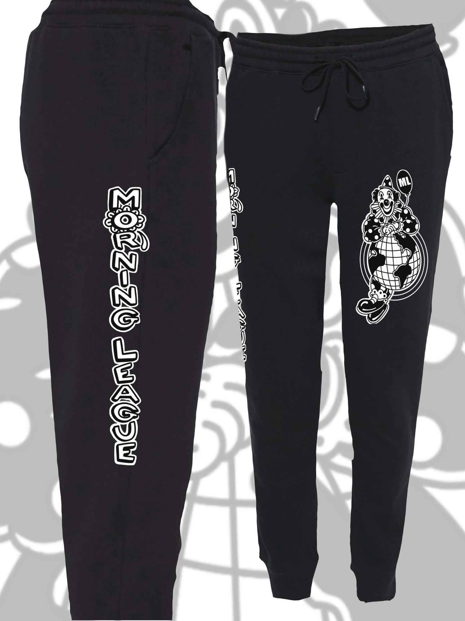 Image of Clown World fleece jogger pants PREORDER 