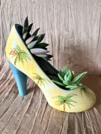 Image 1 of Lipstick Echeveria/Black Prince in Palm High Heel
