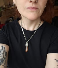 Image 2 of Tangerine quartz and fox toe bone
