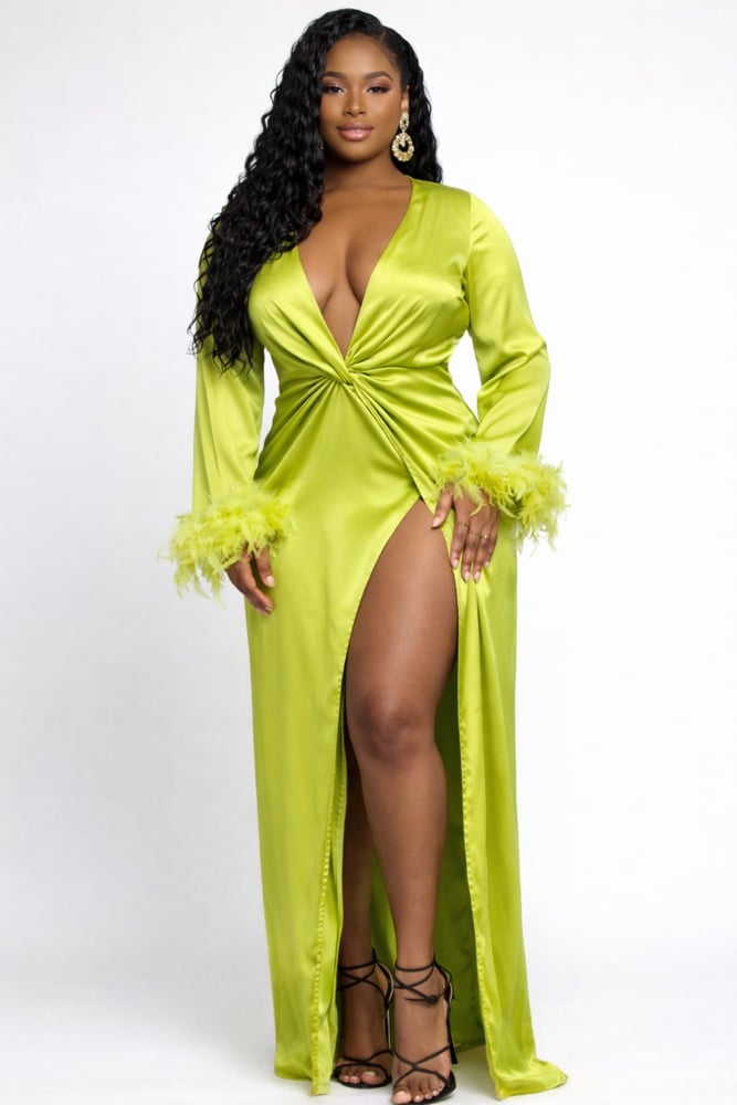 Image of The Show Stopper Slit Gown