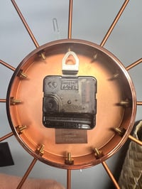 Image 3 of Copper & Teal Faceted Ball Clock