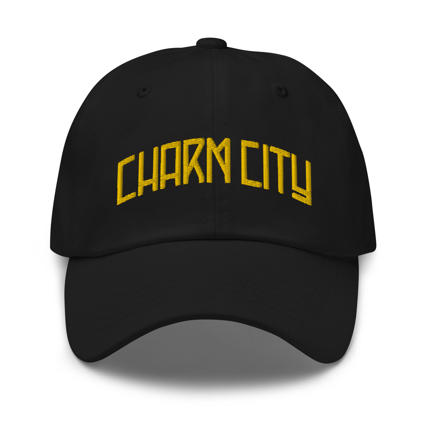 Image of Charm City Baltimore Memorial Stadium Dad Hat (Black)