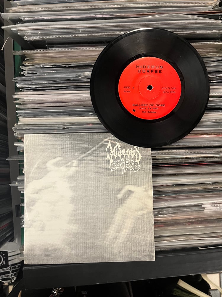 Image of Hideous Corpse «Gallery of Gore/Baptised in Puss» ORIGINAL 7’’