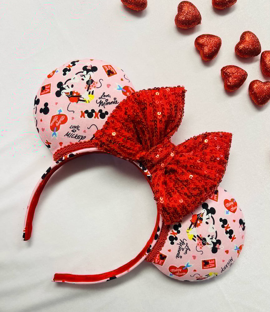 Image of Mickey Loves Minnie Ears