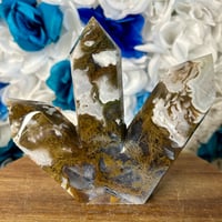 Image 3 of Moss Agate Triple Point (76A)