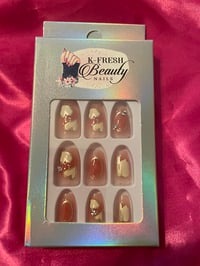 Image 1 of Nails - Short (Gold Designs)
