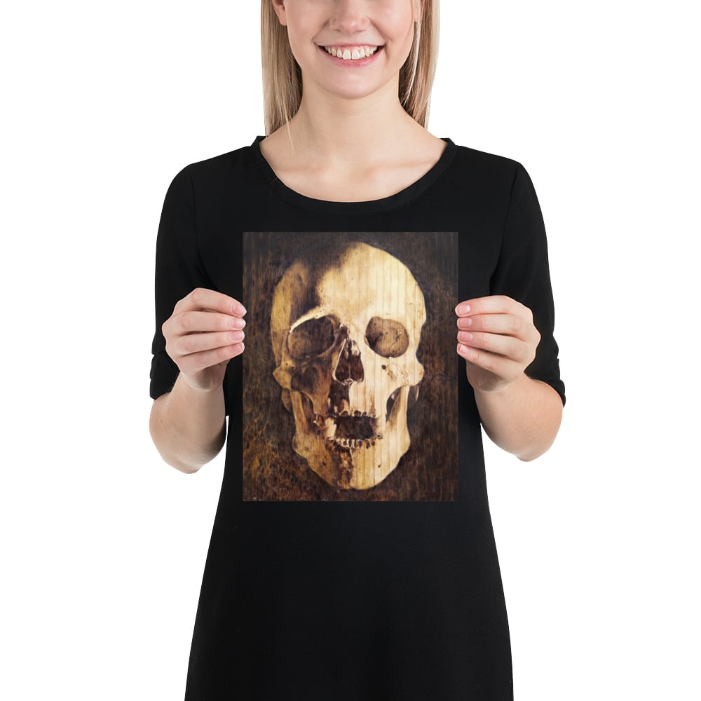 Photo Print: Human Skull Portrait